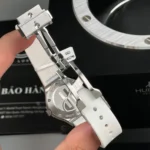 Super Clone Hublot Classic Fusion Diamonds Moissanite Pave 33mm White Dial – Handcrafted Diamod – Swiss SuperClone