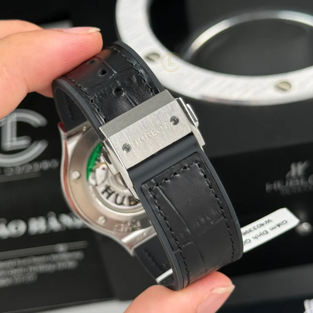 Super Clone Hublot Classic Fusion Diamonds Moissanite Pave 38mm Black Dial – Handcrafted Diamod – Swiss SuperClone