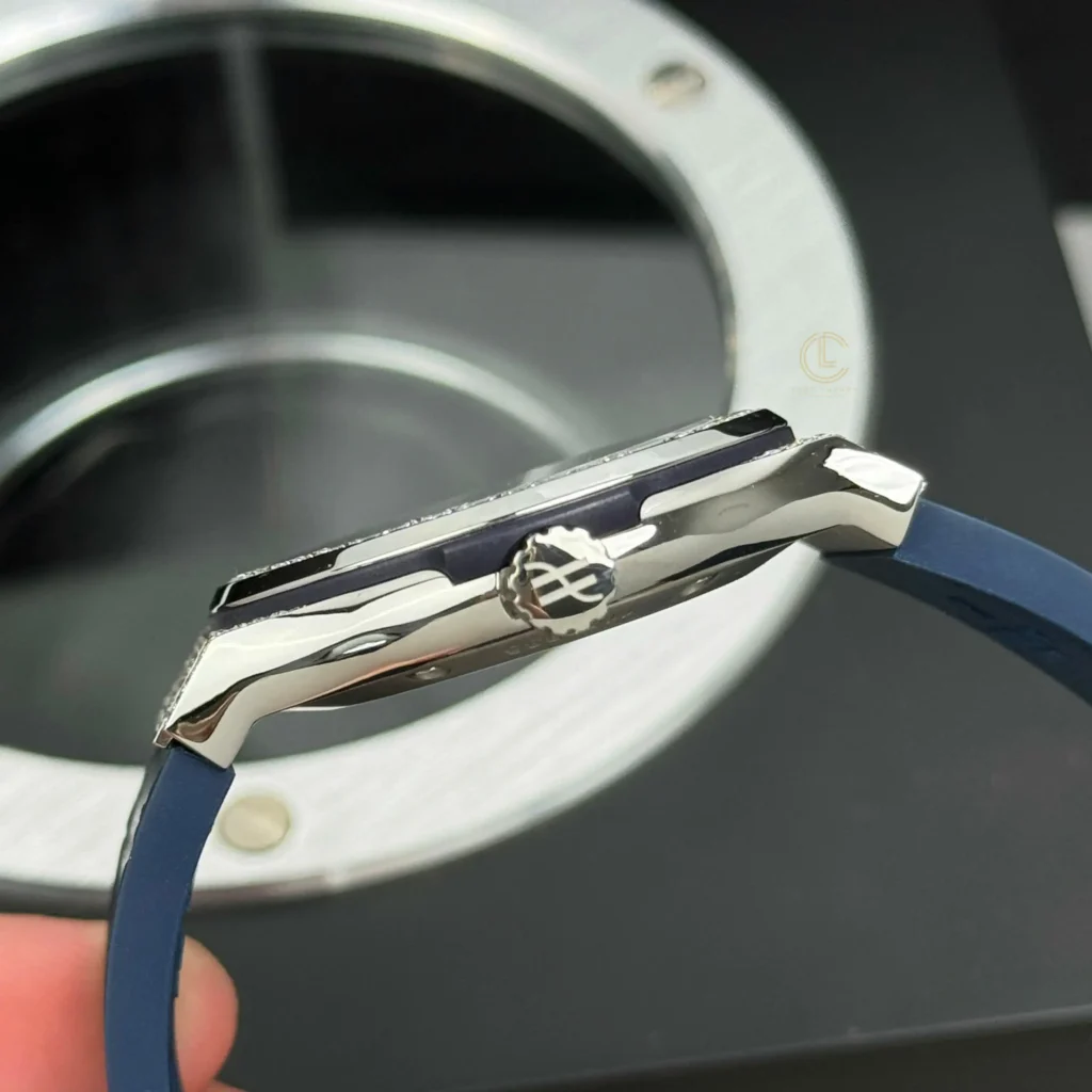 Super Clone Hublot Classic Fusion Diamonds Moissanite Pave 42mm Blue Dial – Customize Diamod