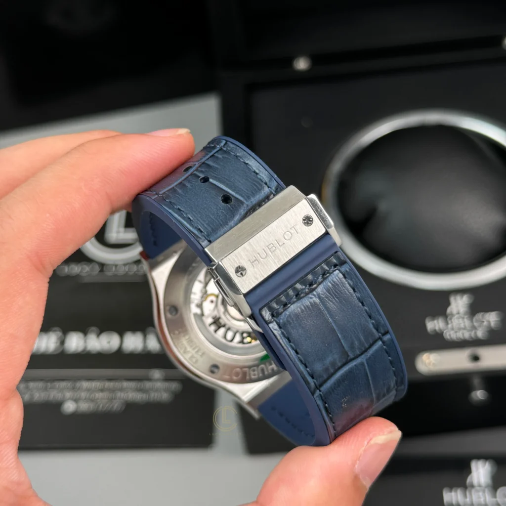 Super Clone Hublot Classic Fusion Diamonds Moissanite Pave 42mm Blue Dial – Customize Diamod