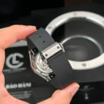 Super Clone Hublot Classic Fusion 40mm Leather Strap Steel