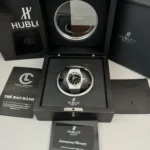 Super Clone Hublot Classic Fusion 40mm Leather Strap Steel