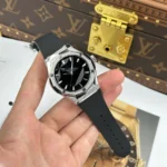Super Clone Hublot Classic Fusion 40mm Leather Strap Steel