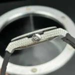 Super Clone Hublot Classic Fusion SKULL Full Diamonds Moissanite Pave 42mm Black Dial – Handcrafted Diamod