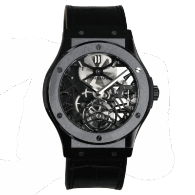 Super Clone Hublot Classic Fusion 45mm Leather Strap Ceramic