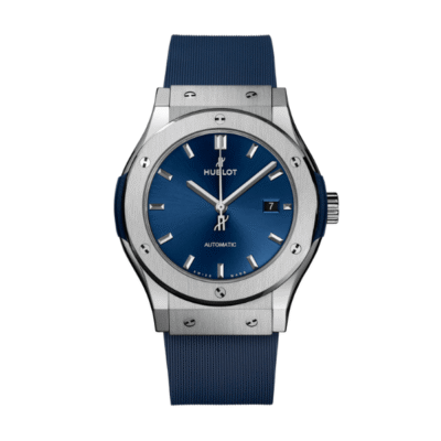 Super Clone Hublot Classic Fusion Titanium 38mm Blue Dial Unisex Size