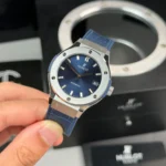 Super Clone Hublot Classic Fusion Titanium 38mm Blue Dial Unisex Size