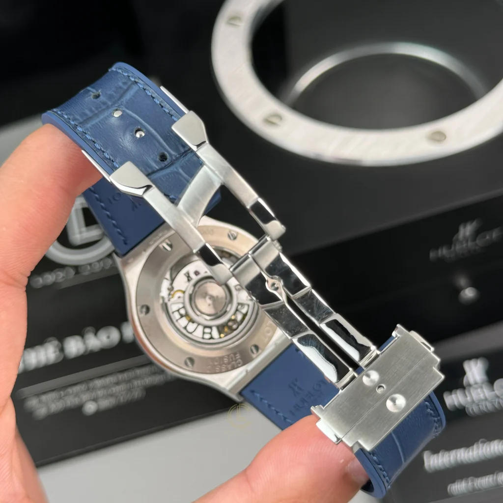 Super Clone Hublot Classic Fusion Titanium 38mm Blue Dial Unisex Size