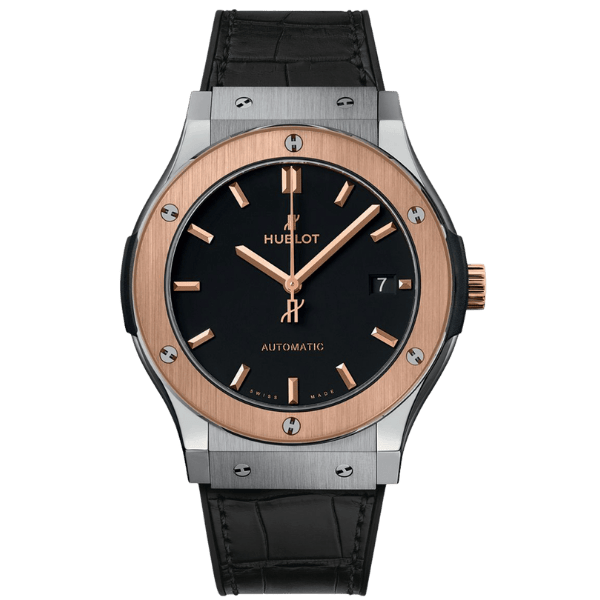 Super Clone Hublot Classic Fusion 42mm Leather Strap Titanium – Swiss SuperClone