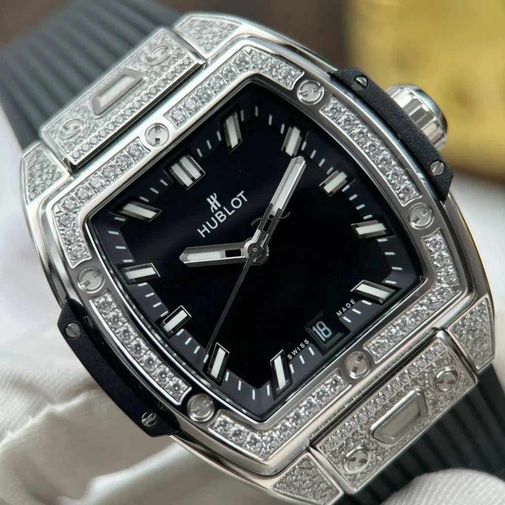 Super Clone Hublot Spirit Of Big Bang Black Titanium Pavé 665.NX.1170.LR.1604 –