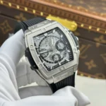 Super Clone Hublot Big Bang 42mm Rubber Strap Titanium