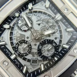 Super Clone Hublot Big Bang 42mm Rubber Strap Titanium