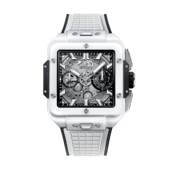 Super Clone Hublot Square Bang Unico 821.HX.0170.RX 821HX0170RX 42mm White Dial Ceramic – Swiss SuperClone