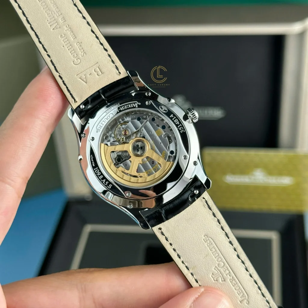 Super Clone Jaeger-LeCoultre Jaeger Lecoultre Master UltraThin Moon 40mm Black Dial Steel