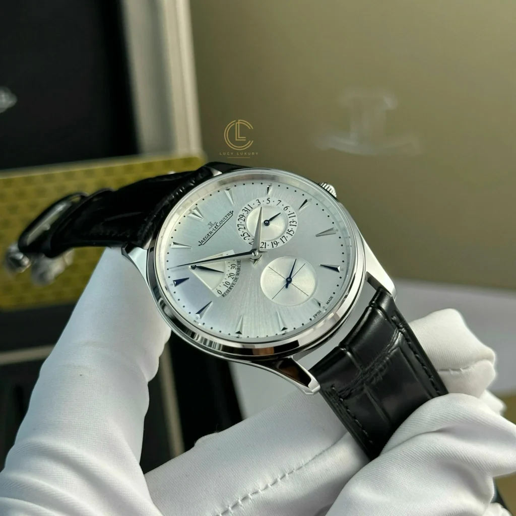 Super Clone Jaeger-LeCoultre Master Ultra Thin Power Reserve Q1378420 SIiver Dial Steel