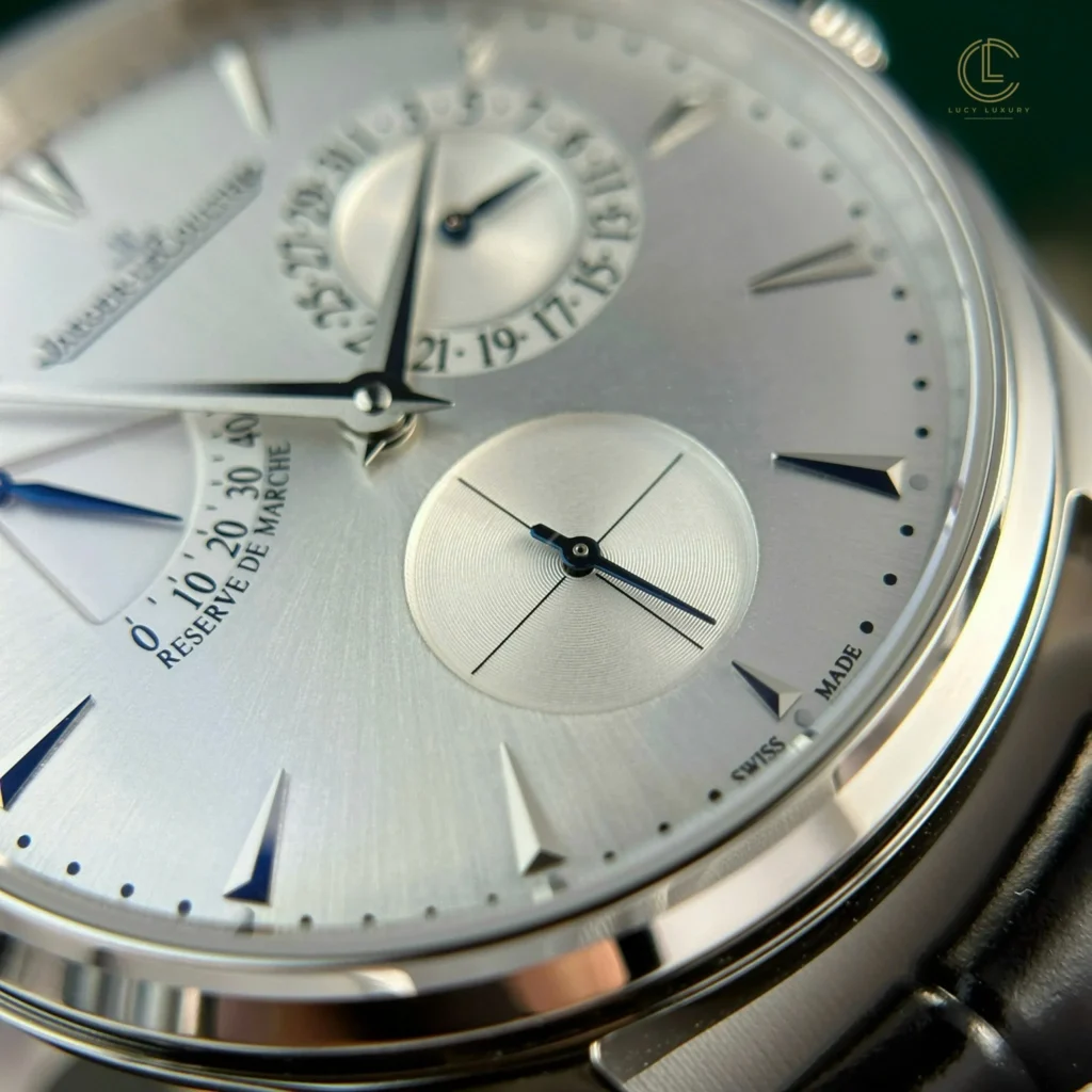 Super Clone Jaeger-LeCoultre Master Ultra Thin Power Reserve Q1378420 SIiver Dial Steel