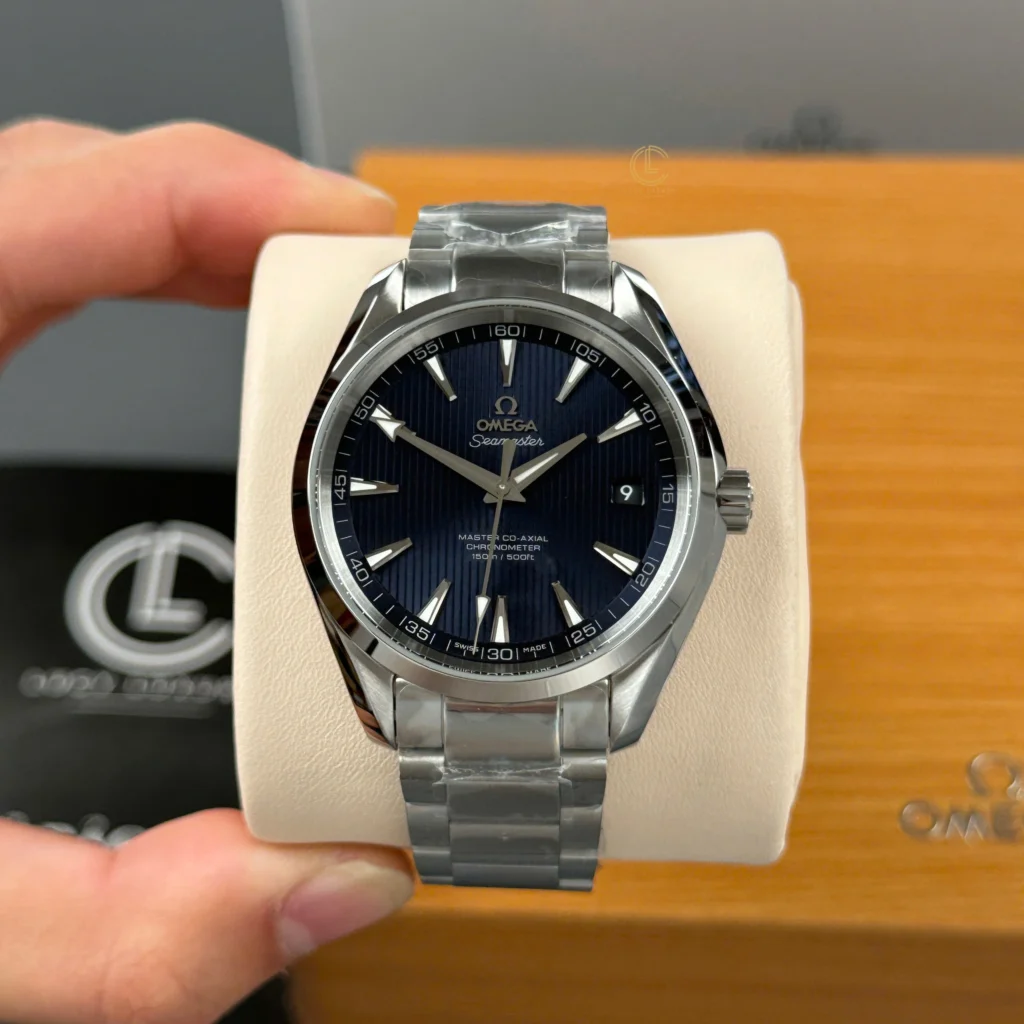 Super Clone Omega Seamaster Aqua Terra Master Co‑Axial 231.10.39.21.03.002 39mm Blue Dial –