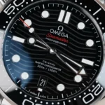 Super Clone Omega Seamaster Diver 300M Co‑Axial Master Chronometer 210.30.42.20.01.001 42mm Black Dial — clasp and links