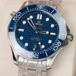 Super Clone Omega Seamaster Diver 300M Co‑Axial Master Chronometer 210.32.42.20.03.001 42mm Blue Dial — side profile