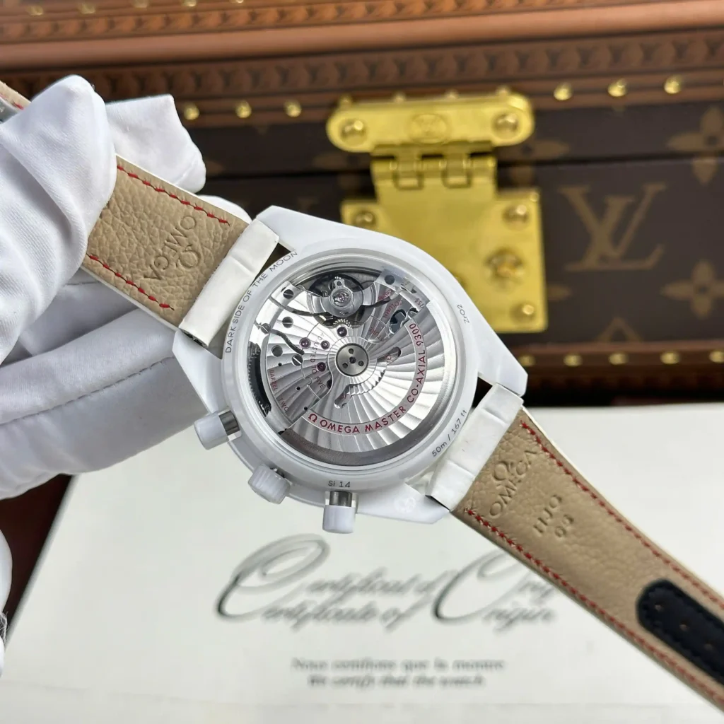 Super Clone Omega Speedmaster Dark Side of The Moon White Side of the Moon 311.93.44.51.04.002 44.25 White Ceramic –