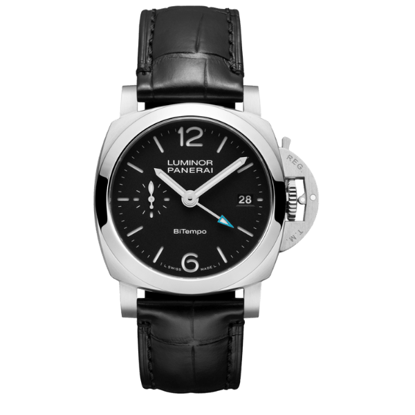 Super Clone Panerai Luminor Quaranta BiTempo PAM01365 40mm Black Dial Steel –