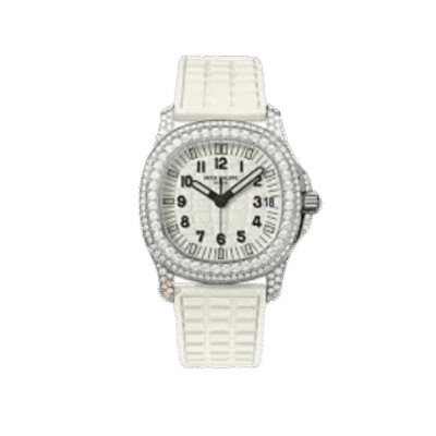 Super Clone Patek Philippe Aquanaut 5067A-011 White full moissanite 35mm – Handcrafted Diamod