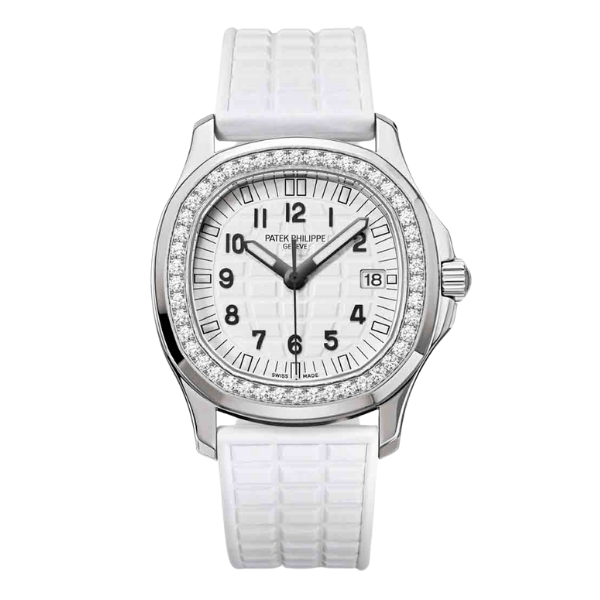 Super Clone Patek Philippe Aquanaut 5067A-025 35.6mm White Dial Diamond Bezel Moissanite Steel – CustomizeVersion – Swiss SuperClone