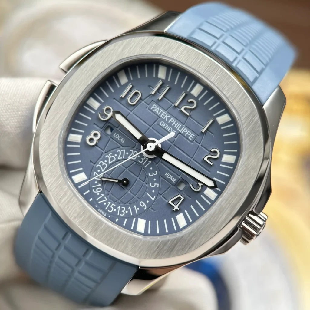 Super Clone Patek Philippe Aquanaut 40mm Rubber Strap Steel – Swiss SuperClone