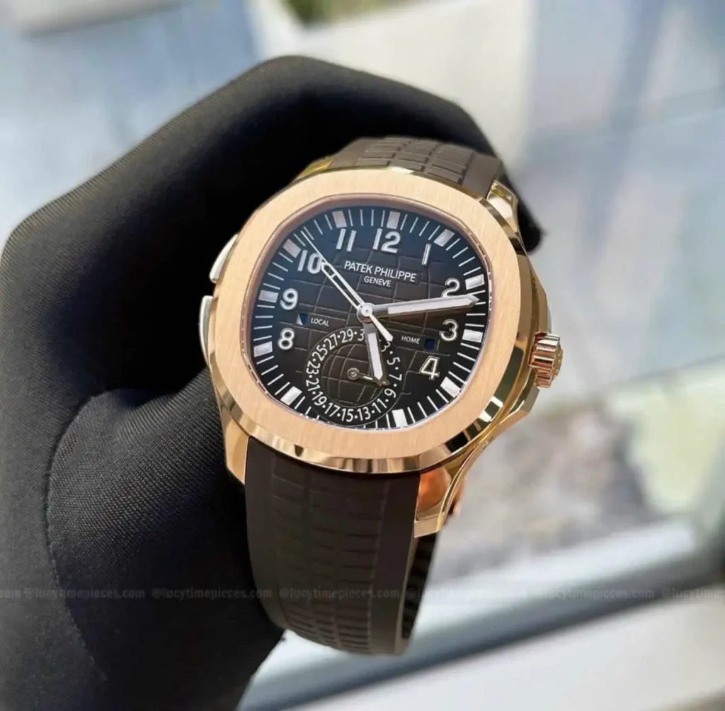 Super Clone Patek Philippe Aquanaut 5164R-001 Chocolate Embossed Arabic Aquanaut 40.8mm –