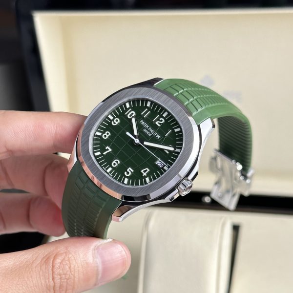 Super Clone Patek Philippe Aquanaut 40mm Rubber Strap Steel – Swiss SuperClone