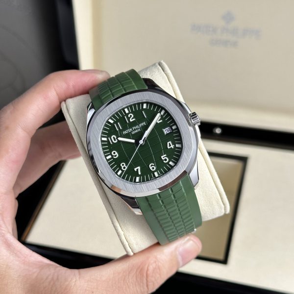 Super Clone Patek Philippe Aquanaut 40mm Rubber Strap Steel – Swiss SuperClone