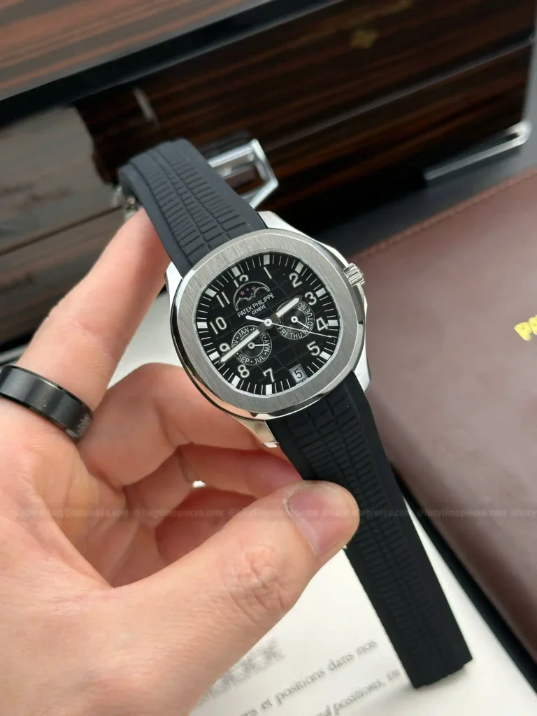 Super Clone Patek Philippe Aquanaut 5261A Moonphase Black 40mm
