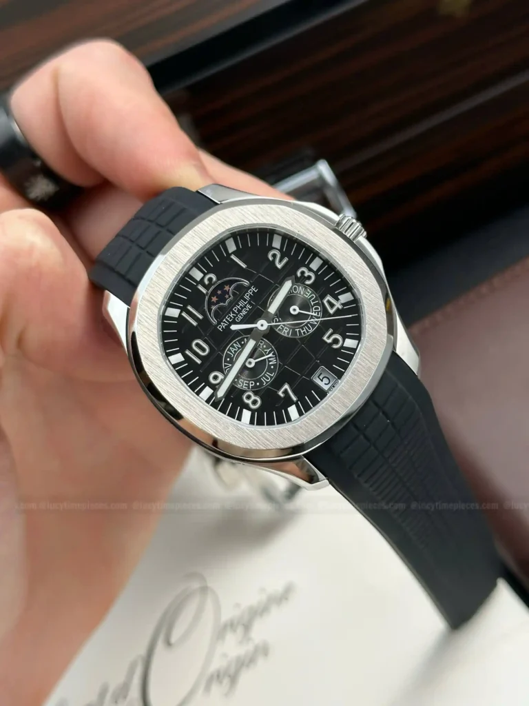 Super Clone Patek Philippe Aquanaut 5261A Moonphase Black 40mm