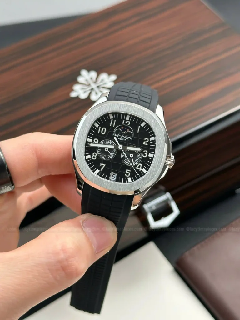 Super Clone Patek Philippe Aquanaut 5261A Moonphase Black 40mm