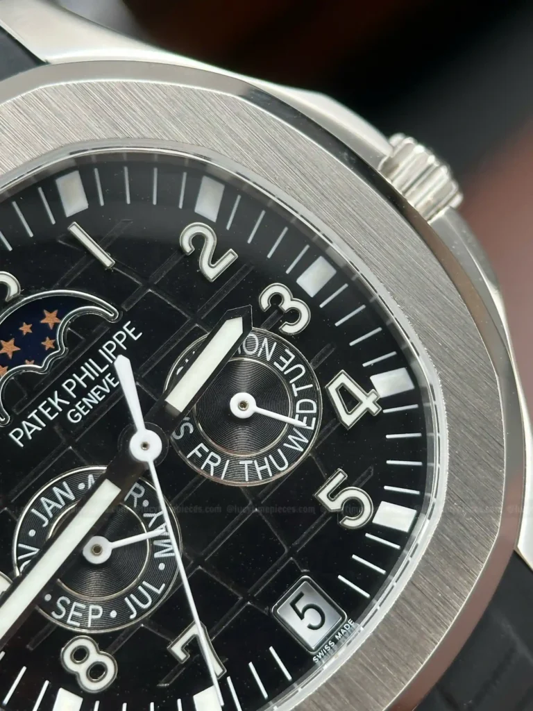 Super Clone Patek Philippe Aquanaut 5261A Moonphase Black 40mm