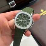 Super Clone Patek Philippe Aquanaut 5261A Moonphase Green 40mm