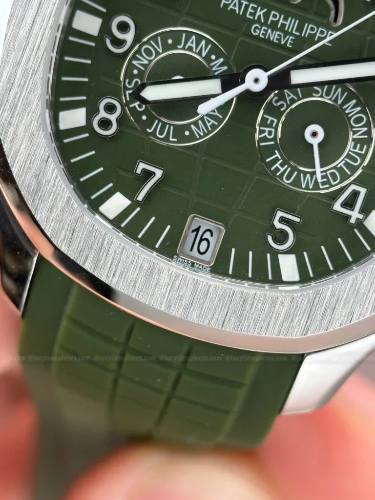 Super Clone Patek Philippe Aquanaut 5261A Moonphase Green 40mm