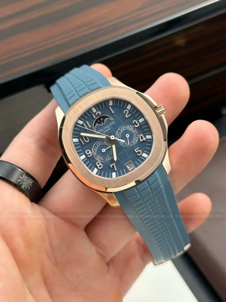 Super Clone Patek Philippe Aquanaut 5261A Moonphase Tifany Blue Rose 40mm – – Swiss SuperClone