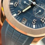 Super Clone Patek Philippe Aquanaut 5261A Moonphase Tifany Blue Rose 40mm – – Swiss SuperClone