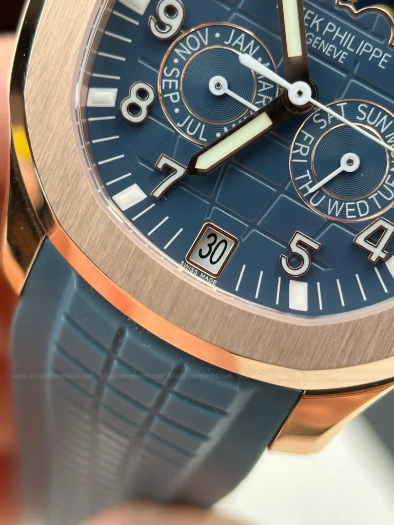 Super Clone Patek Philippe Aquanaut 5261A Moonphase Tifany Blue Rose 40mm – – Swiss SuperClone