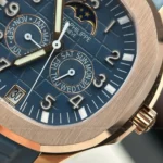 Super Clone Patek Philippe Aquanaut 5261A Moonphase Tifany Blue Rose 40mm – – Swiss SuperClone