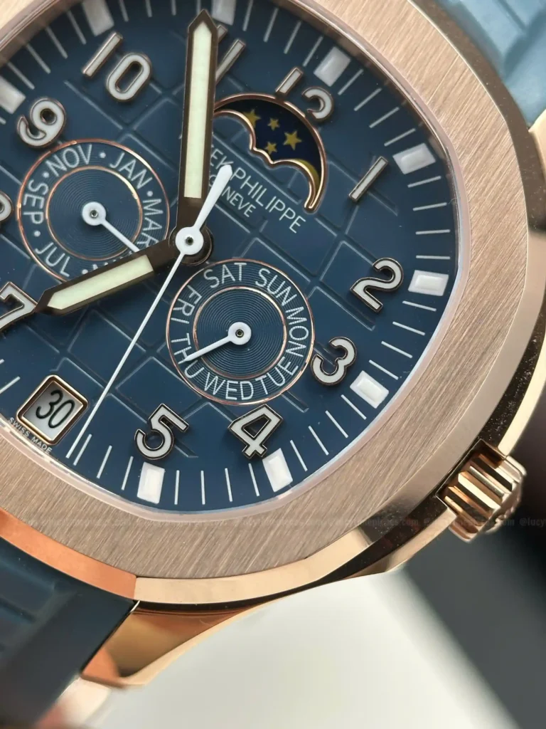 Super Clone Patek Philippe Aquanaut 5261A Moonphase Tifany Blue Rose 40mm – – Swiss SuperClone
