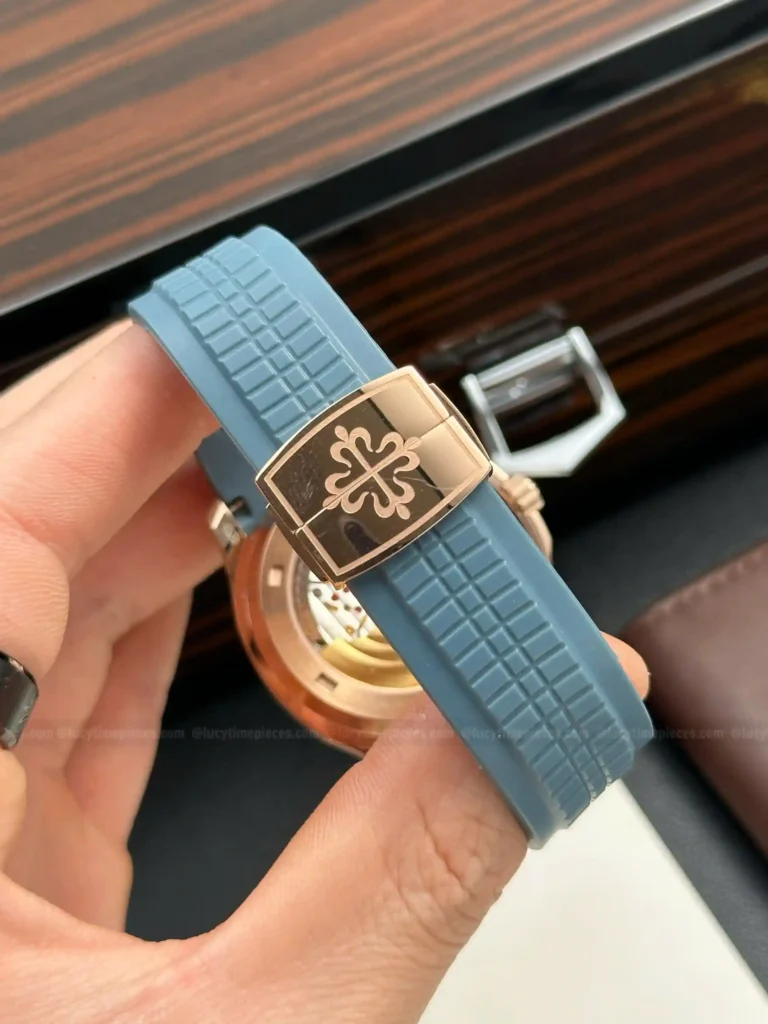 Super Clone Patek Philippe Aquanaut 5261A Moonphase Tifany Blue Rose 40mm – – Swiss SuperClone