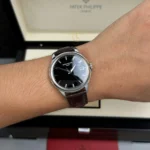 Super Clone Patek Philippe Calatrava 5227G-001 39mm Black Dial Steel