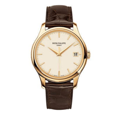 Super Clone Patek Philippe Calatrava 5227J-001 Yellow Gold Date Sweep Seconds 39mm –