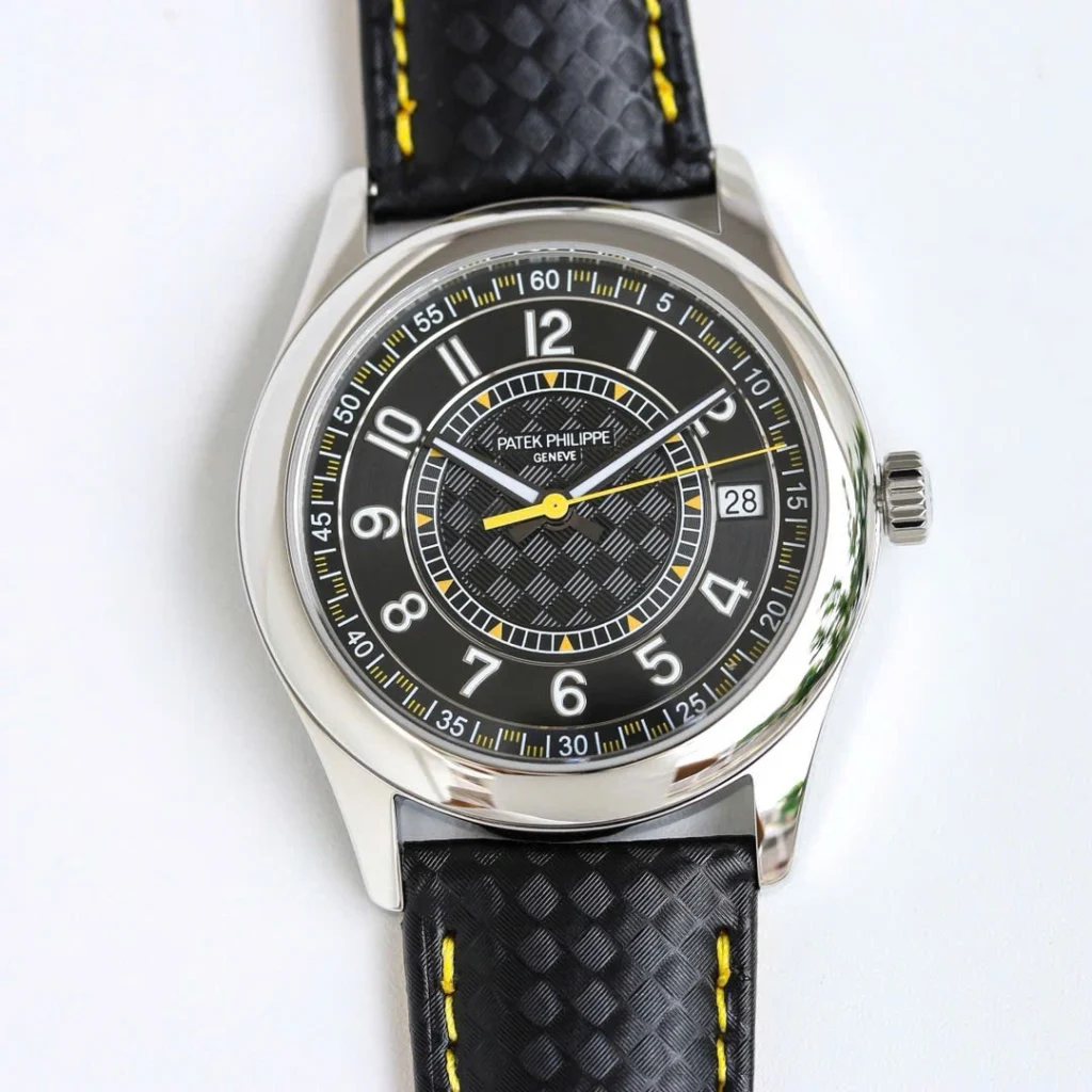 Super Clone Patek Philippe Calatrava 6007A Steel 40mm Ebony Black Dial