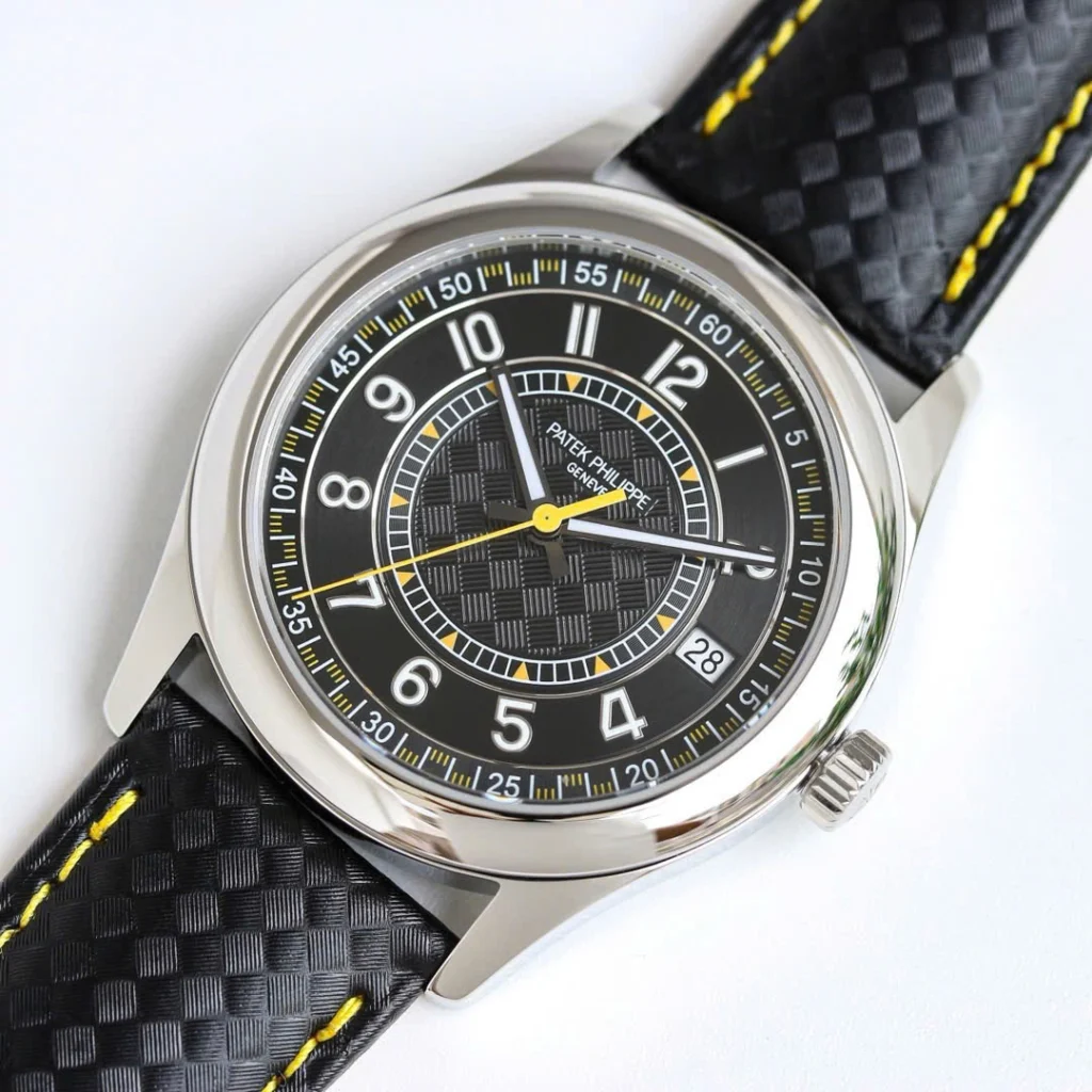 Super Clone Patek Philippe Calatrava 6007A Steel 40mm Ebony Black Dial