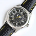 Super Clone Patek Philippe Calatrava 6007A Steel 40mm Ebony Black Dial