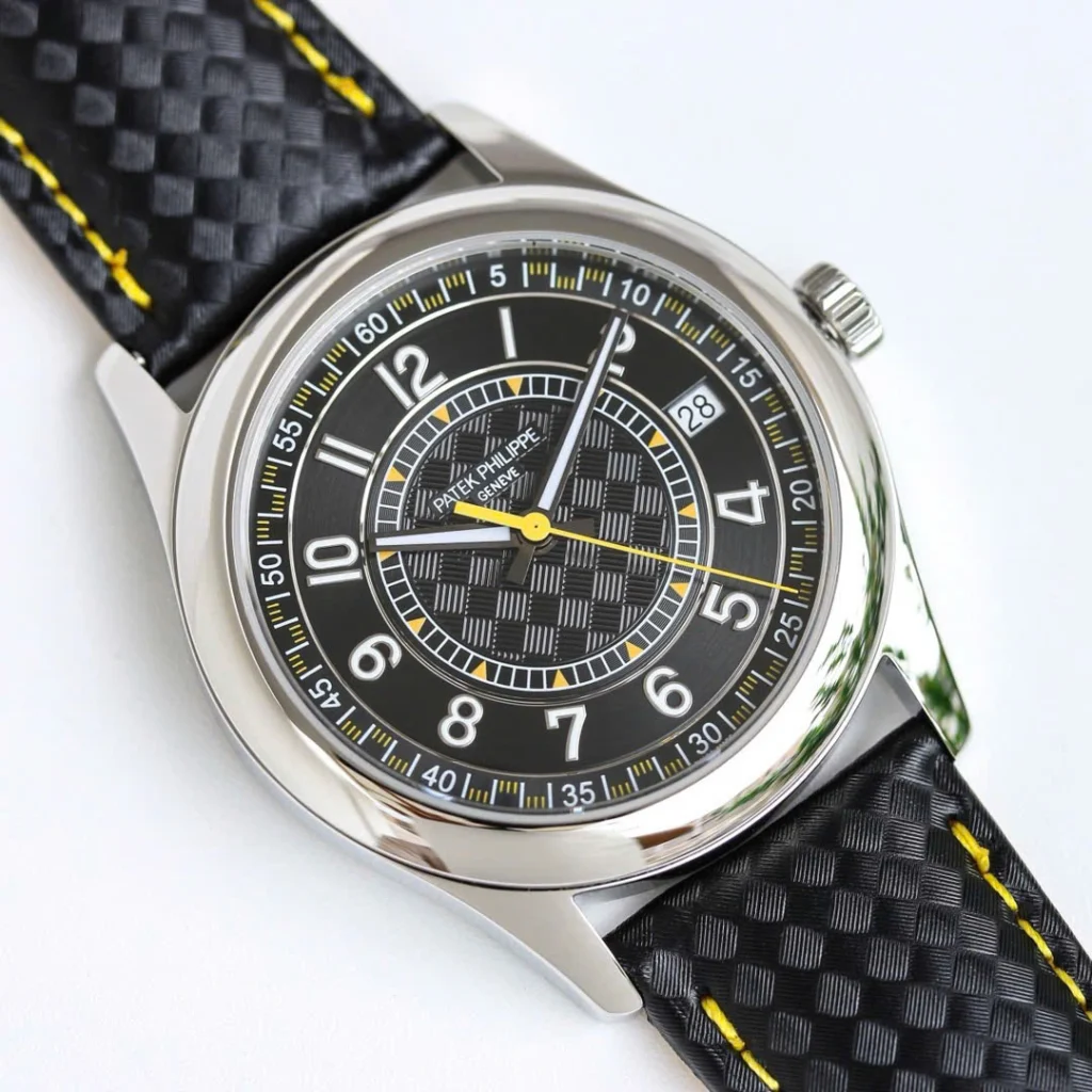 Super Clone Patek Philippe Calatrava 6007A Steel 40mm Ebony Black Dial