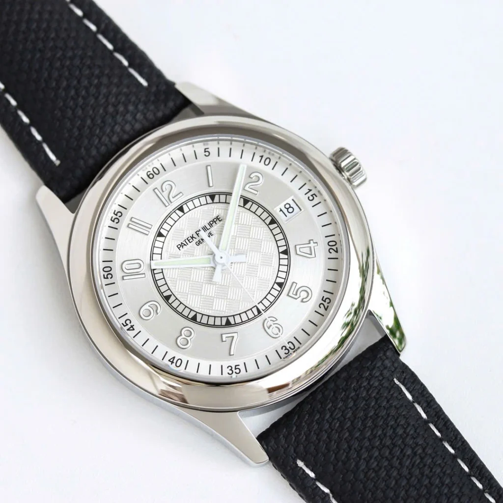 Super Clone Patek Philippe Calatrava 6007A Steel 40mm White Dial — bracelet detail